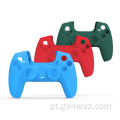 Capa de silicone PS5 com protetor de controle colorido para gamepad